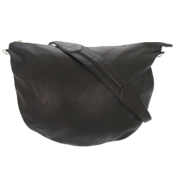 Gucci 243308 Leather Black Shoulder Bag (Black) 0733GUCCI - Picture 1 of 10